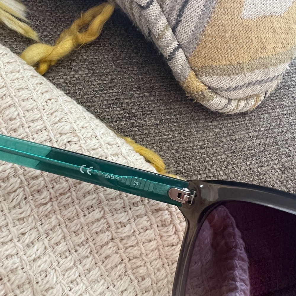 Diane Von Furstenberg Adele  Green Sunglasses #58 - Picture 6 of 7